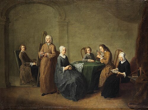 The Artist with his Family, 1745, Bernhard Rode