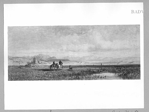 Campagna-Landschaft mit zwei Reitern, 1837, Eduard Schleich