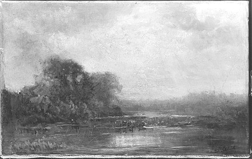 Landschaft mit Kühen am Wasser, 1865, Eduard Schleich
