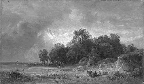 Sturmbewegte Gegend, 1870, Eduard Schleich