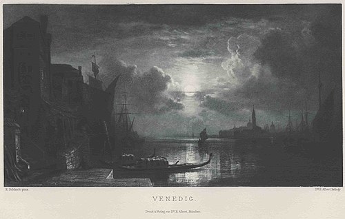 Venedig bei Mondschein, 1861, Eduard Schleich
