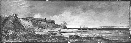 Gegend am Strand bei Scheveningen, 1857, Eduard Schleich