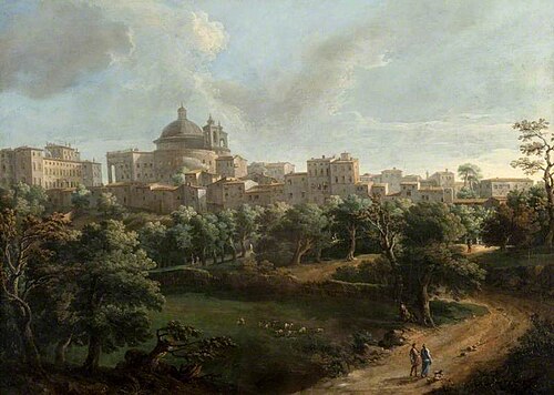 View of Ariccia, 1760, Paolo Anesi