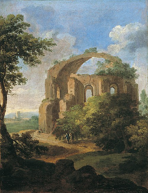 Le temple de Bacchus à Rome, 1739, Paolo Anesi