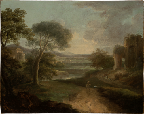 Landscape near Rome, 1741, Paolo Anesi