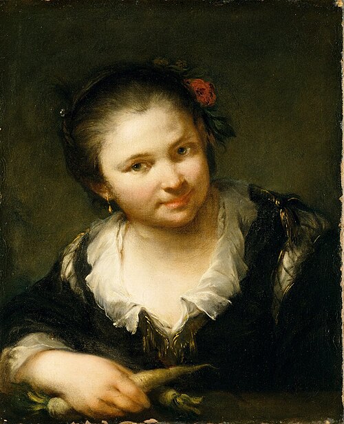 Girl with Vegetables, , Giuseppe Nogari