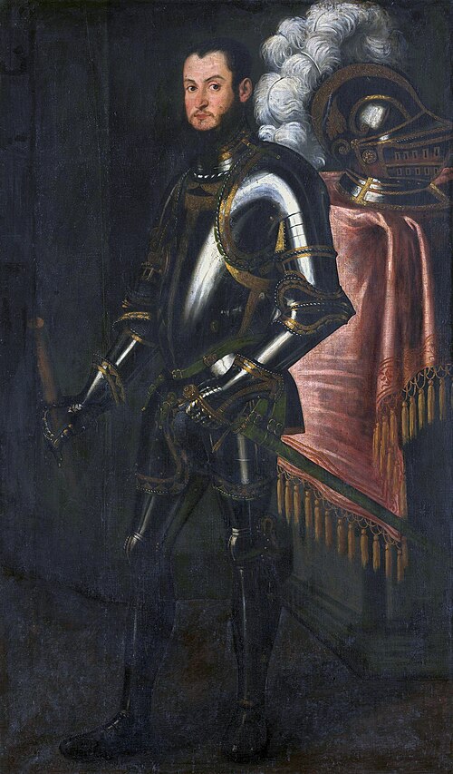 Portrait de Sigismond II Auguste en armure., 1550, Lucia Anguissola