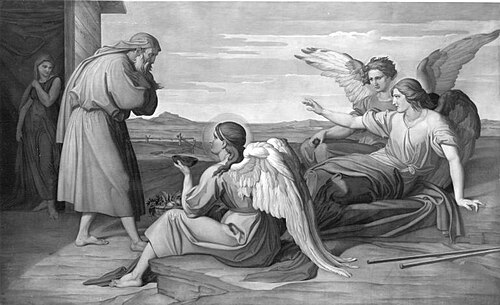 Abraham und die drei Engel, 1862, Bonaventura Genelli