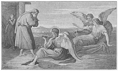 Abraham und die drei Engel, 1862, Bonaventura Genelli