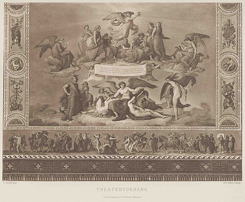 Theatervorhang, 1866, Bonaventura Genelli