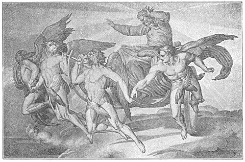 Die Vision des Ezechiel, 1857, Bonaventura Genelli