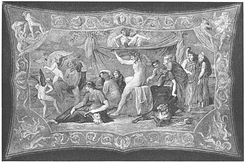 Bacchus unter den Musen, 1868, Bonaventura Genelli