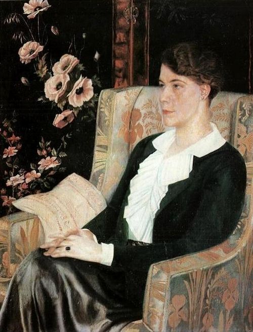 Portrait of Yevdokia Glebova, 1915, Pavel Filonov