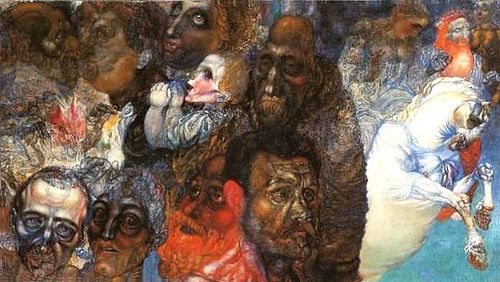 Heads, 1910, Pavel Filonov