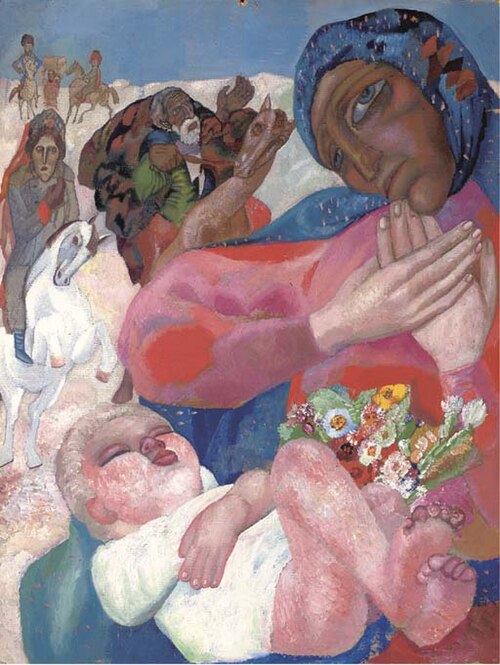 The Adoration of the Magi, 1913, Pavel Filonov