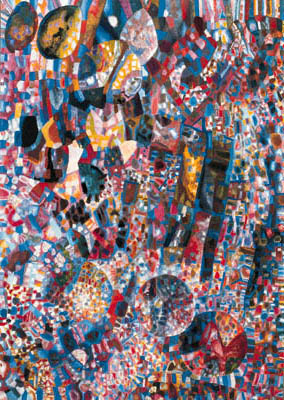 Abstract Composition with Spheres, 1930, Pavel Filonov