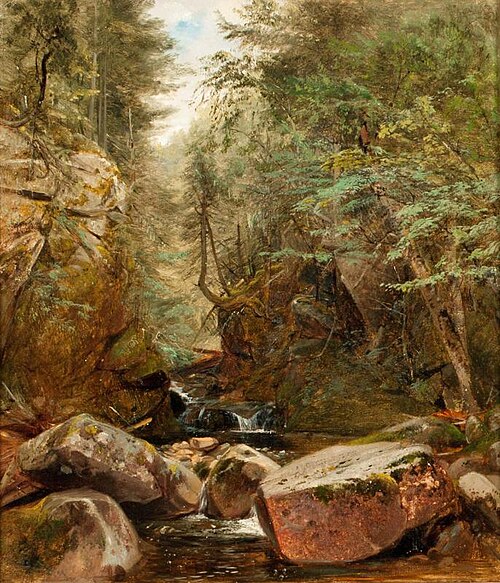 Stream in Rocky Gorge, 1860, Aaron Draper Shattuck
