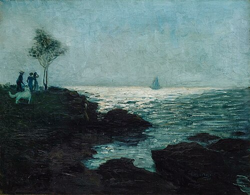 A Walk along the Shore, 1911, Aaron Harry Gorson