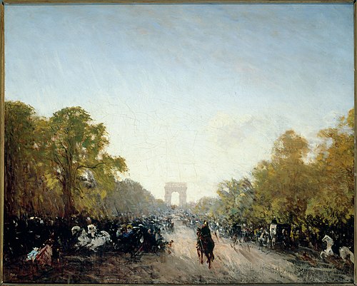 L'Avenue des Champs-Elysées, 1880, Félix Ziem