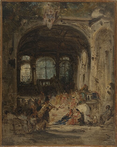 Fête dans un palais à Naples, 1847, Félix Ziem
