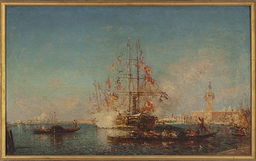 Le coup de canon, 1882, Félix Ziem