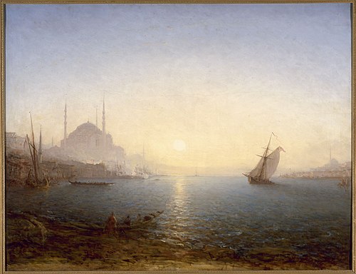 Constantinople, Sainte-Sophie au soleil levant, 1880, Félix Ziem