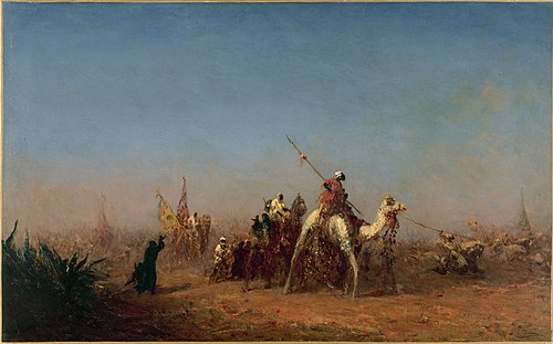 Caravane en route vers La Mecque, 1882, Félix Ziem