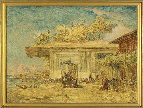 Constantinople, le kiosque des Janissaires, 1882, Félix Ziem