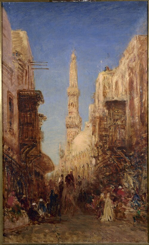 Rue du vieux Caire, 1887, Félix Ziem