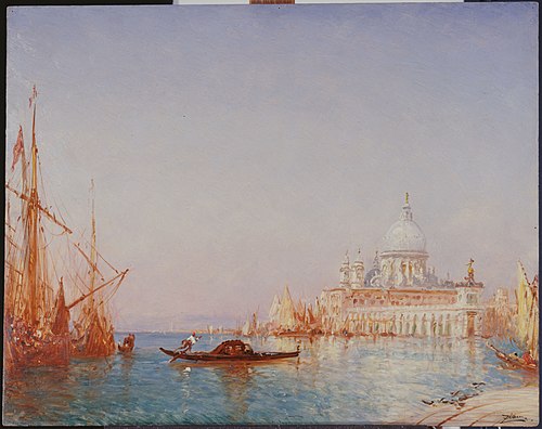 Venise, la Salute. Effet de matin, 1875, Félix Ziem