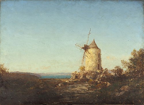 Moulin de Saint-Mitre, près de Martigues, 1892, Félix Ziem