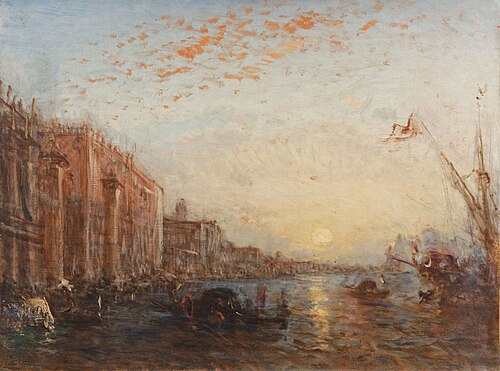 Inondation à Venise, 1890, Félix Ziem