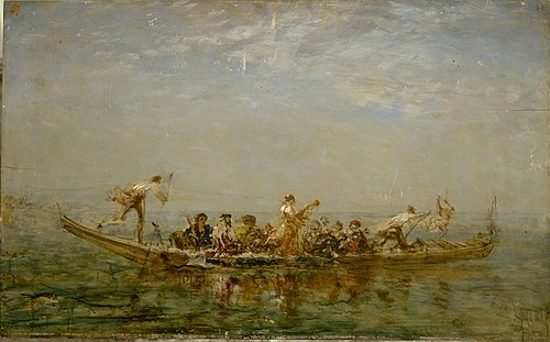 Le caïque, 1885, Félix Ziem
