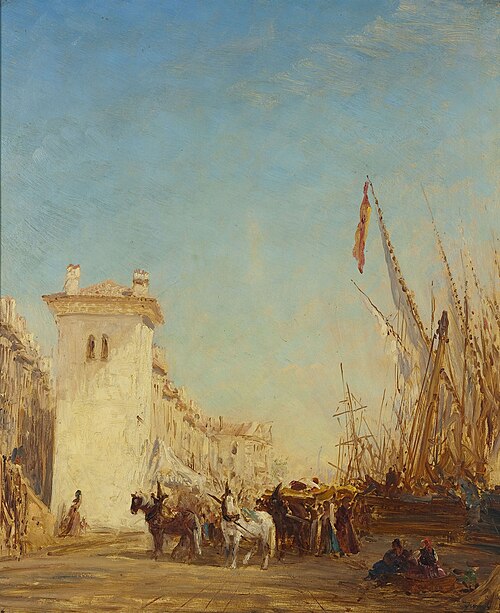 Le quai Saint-Jean à Marseille, 1892, Félix Ziem