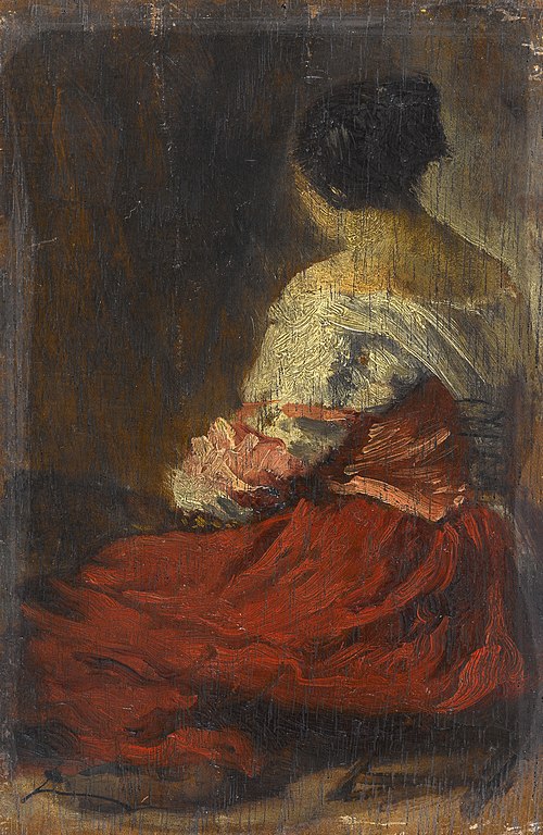 La jupe rouge, 1846, Félix Ziem