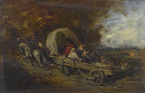 Le chariot, 1843, Félix Ziem