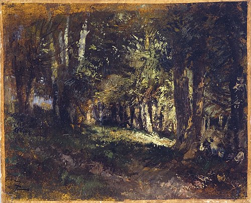 La forêt, 1855, Félix Ziem