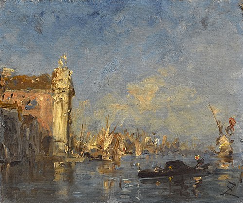 Venise, l'église des Gesuati, 1875, Félix Ziem