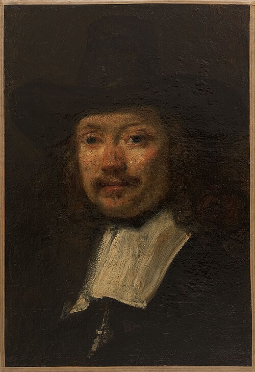 Etude d'homme [Les Syndics], copie d'après Rembrandt, 1851, Félix Ziem