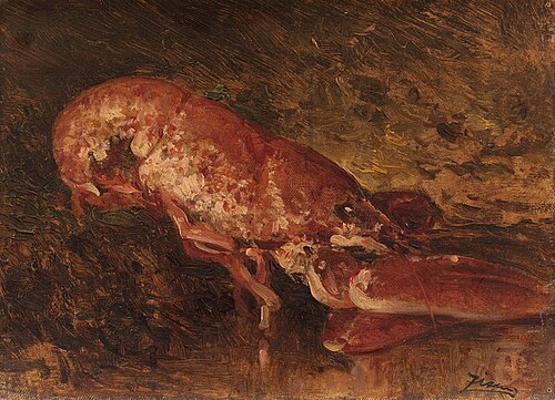 Nature morte au homard, , Félix Ziem
