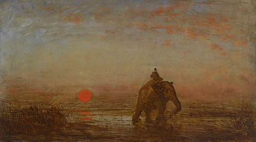 L'éléphant, , Félix Ziem