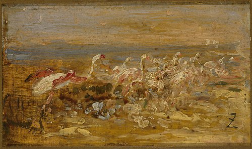 Flamants, , Félix Ziem