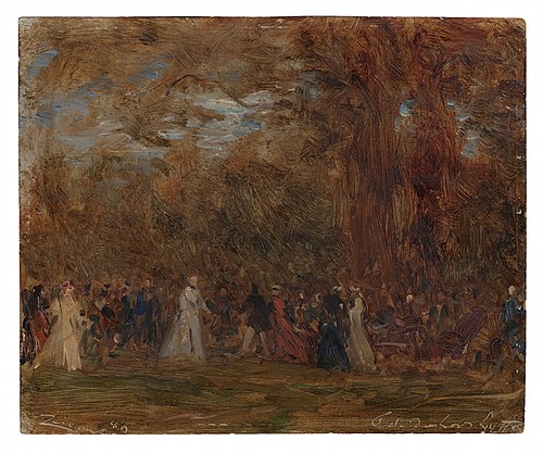 Fête à l'ambassade d'Angleterre à Paris, 1889, Félix Ziem