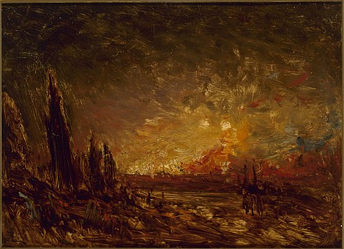 L'incendie, , Félix Ziem