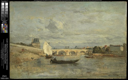 Le Pont Royal, Paris, 1859, Félix Ziem
