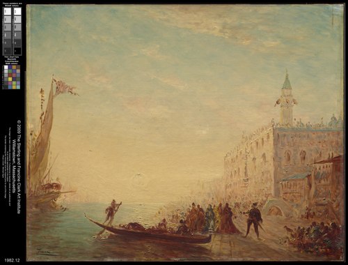 Riva degli Schiavoni, Sunset, , Félix Ziem