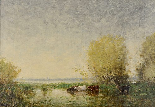 L'abreuvoir, 1851, Félix Ziem