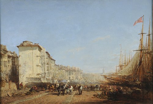 Marseille, le vieux port, , Félix Ziem