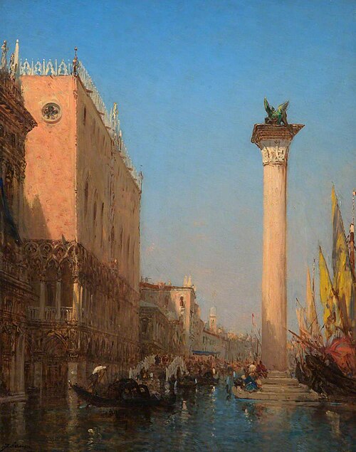 Venice in Flood, , Félix Ziem