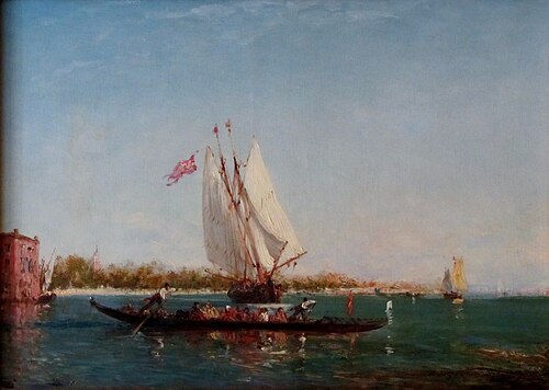 Gondole, 1911, Félix Ziem